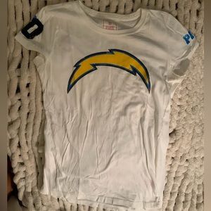 LAST CHANCE Victoria’s Secret PINK San Diego Chargers White Tee sz S